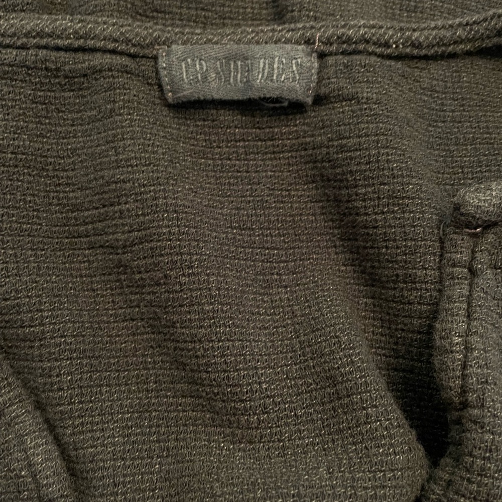 CP SHADES Woven Gray V-Neck Pull-Over Tunic Top L - Picture 6 of 7